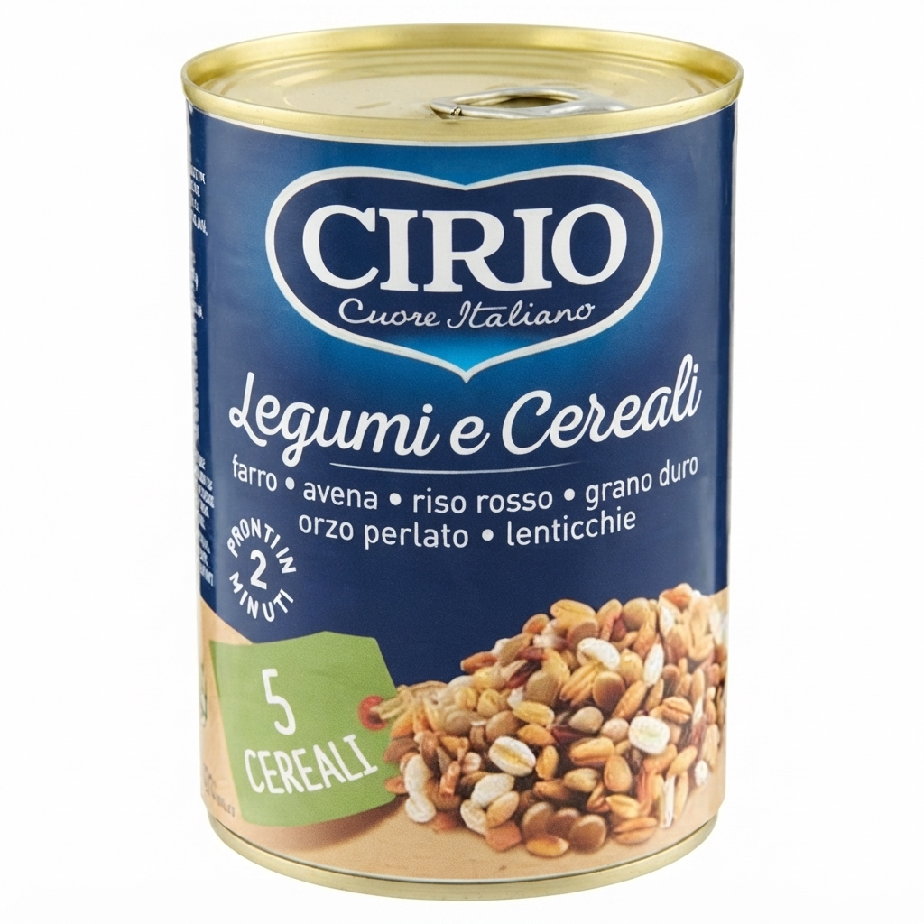 cirio, 5cereali, legumi, cereali, inscatola, spesaonline, 400 GR, CIRIO 400 GR, bonta, gusto naturale, qualita, dispensa, piacere, genuinita, prodotti cirio, 400gr, benessere, 400 GR cirio cereali e legumi cirio in scatola 400 gr. - foto 1