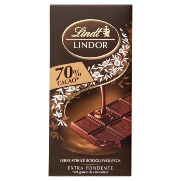 Tavoletta di Cioccolato Fondente 70% Lindor Lindt