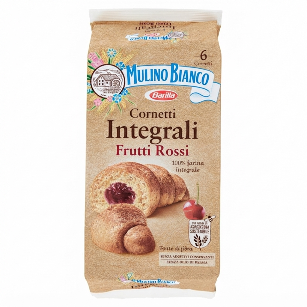 mulinobianco, cornetti, integrale, lampone, colazione, pasticceria, spesaonline, 300 GR, MULINO BIANCO 300 GR, bonta, gusto rustico, qualita, dispensa, piacere, fibre, prodotti mulino bianco, 300gr, fragranza, benessere, 300 GR mulino bianco cornetti integrali farciti con crema al lampone mulino bianco 300 gr. - foto 1
