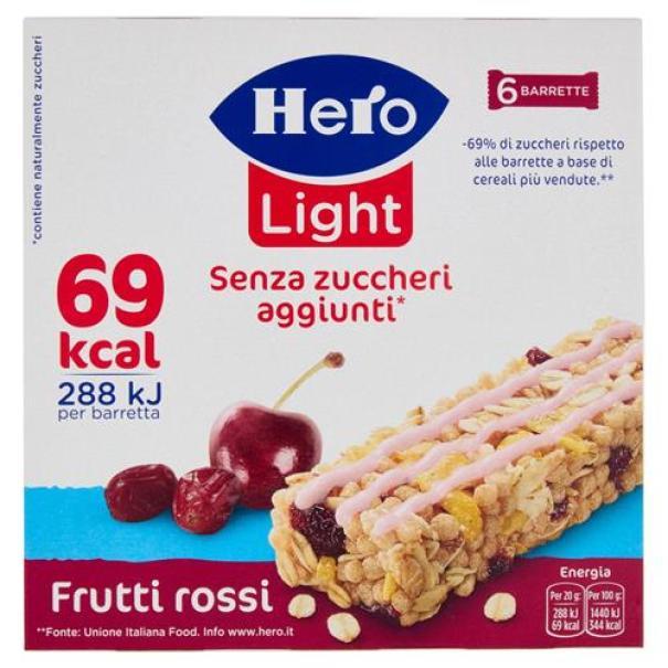 Barrette Light ai Frutti Rossi Hero Barrette Light ai Frutti Rossi Hero