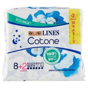 Assorbenti con ali cotone ultra notte  12 pezzi