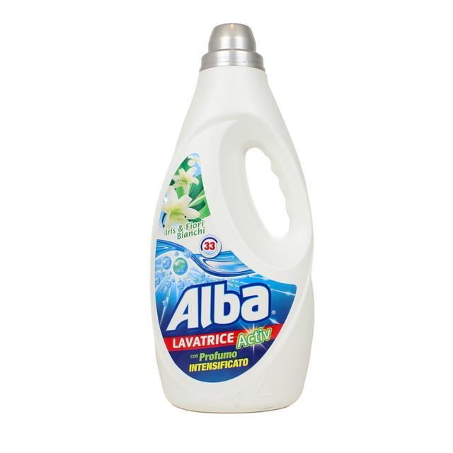 alba detersivo liquido lavatrice alba activ iris e fiori bianchi 1850 ml - foto 1 alba detersivo liquido lavatrice alba activ iris e fiori bianchi 1850 ml - foto 1