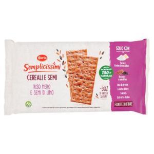 Semplicissimi crackers riso nero e semi di lino