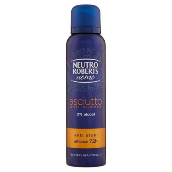 Deodorante Spray Uomo Asciutto Anti-Sudore Neutro Roberts
