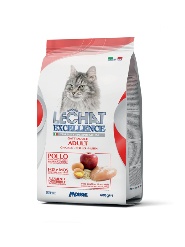lechat, monge, crocchette, petfood, gatti, gattoadulto, alimentazione, spesaonline, 400 GR, LE CHAT 400 GR, bonta, gusto alimento secco completo per gatti adulti, qualita, dispensa, piacere, fragranza, prodotti lechat, 400gr, benessere, 400 GR, le chat, crocchette, gatti, pet food, dispensa, spesaonline, animali, italia le chat alimento secco completo per gatti adulti le chat excellence adult 400 gr - foto 1