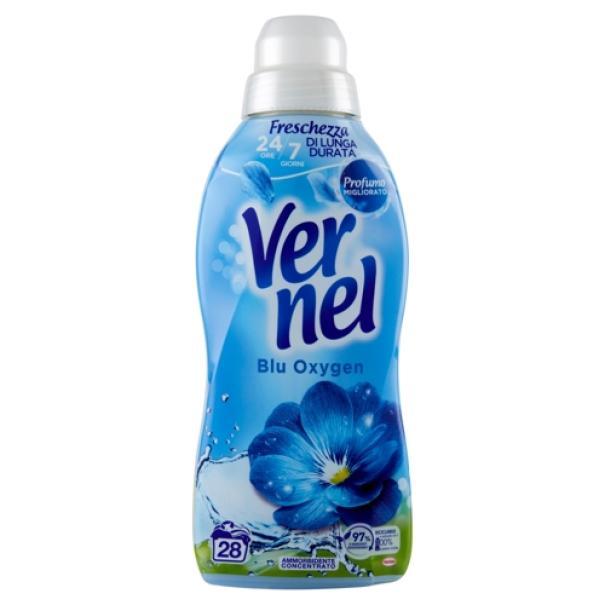 Ammorbidente Concentrato per Bucato Blu Oxygen 28 Lavaggi Vernel 700 ml Ammorbidente Concentrato per Bucato Blu Oxygen 28 Lavaggi Vernel 700 ml