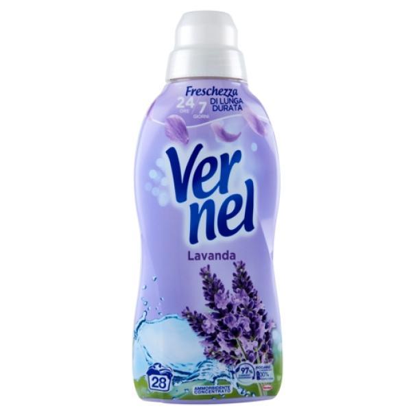 Ammorbidente Concentrato per Bucato Lavanda 28 Lavaggi Vernel 700 ml Ammorbidente Concentrato per Bucato Lavanda 28 Lavaggi Vernel 700 ml