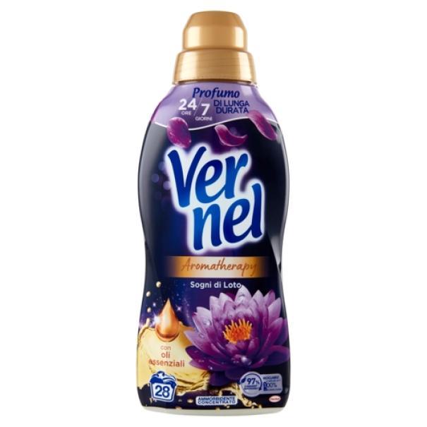 Ammorbidente Concentrato per Bucato Aromatherapy Sogni di Loto e Oli Essenziali 28 Lavaggi Vernel 700 ml