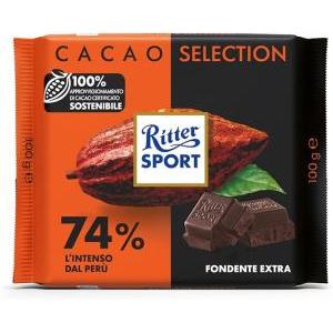 Tavoletta di cioccolato fondente 74% peru  100gr