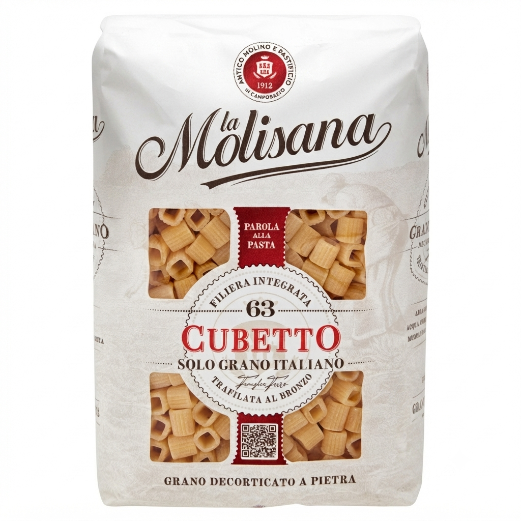 la molisana pasta di semola di grano duro formato cubetto la molisana 500 gr. - foto 1