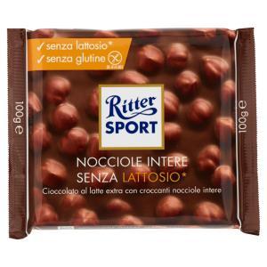 Tavoletta di cioccolato con nocciole intere senza lattosio  100g