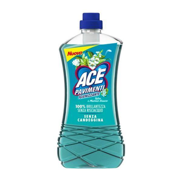 ace detersivo pavimenti igienizzante ace talco e muschio bianco 1 litro - foto 1 ace detersivo pavimenti igienizzante ace talco e muschio bianco 1 litro - foto 1