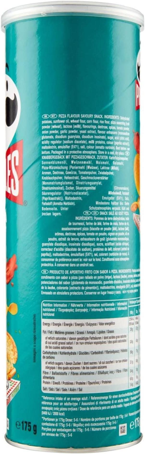 pringles patatine snack pizza pringles 175 gr - foto 2