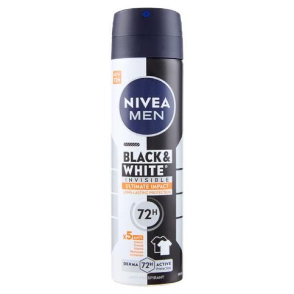 deodorante-spray-uomo-black-and-white-invisible-ultimate-impact-48h-nivea-men-150-ml deodorante-spray-uomo-black-and-white-invisible-ultimate-impact-48h-nivea-men-150-ml