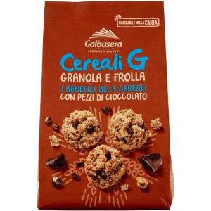 Biscotti granola e frolla con cioccolato  300 gr