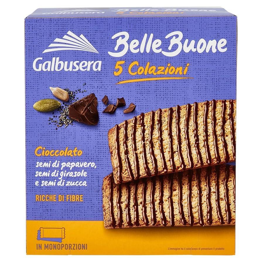 galbusera biscotti belle buone al cioccolato e semi galbusera 200 gr - foto 1