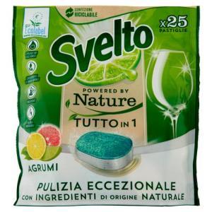 Pastiglie lavastoviglie tutto in 1 powered by nature agrumi  25 pz