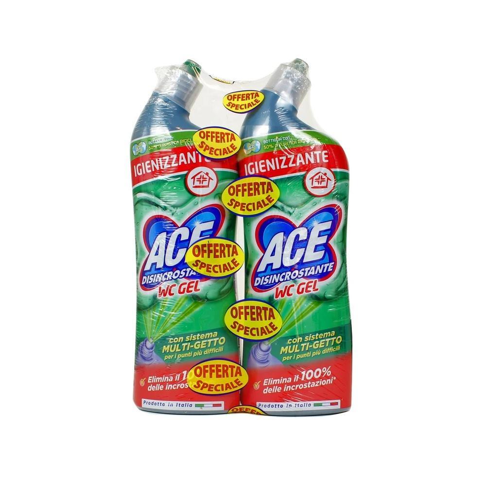 ace gel disincrostante igienizzante senza candeggina ace wc 700 ml. x 2 pz. - foto 1