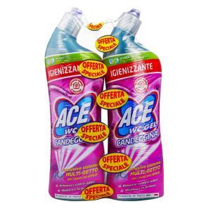 Wc gel con candeggina igienizzante fresco profumo  x2 pz. da 700 ml.