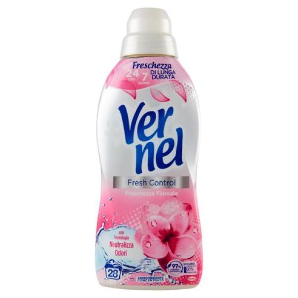 Ammorbidente Concentrato per Bucato Fresh Control Freschezza Floreale 28 Lavaggi Vernel 700 ml Ammorbidente Concentrato per Bucato Fresh Control Freschezza Floreale 28 Lavaggi Vernel 700 ml