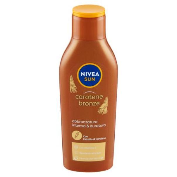 Latte Solare Protettivo Intensificatore Abbronzatura con Carotene Nivea Sun 200 ml Latte Solare Protettivo Intensificatore Abbronzatura con Carotene Nivea Sun 200 ml