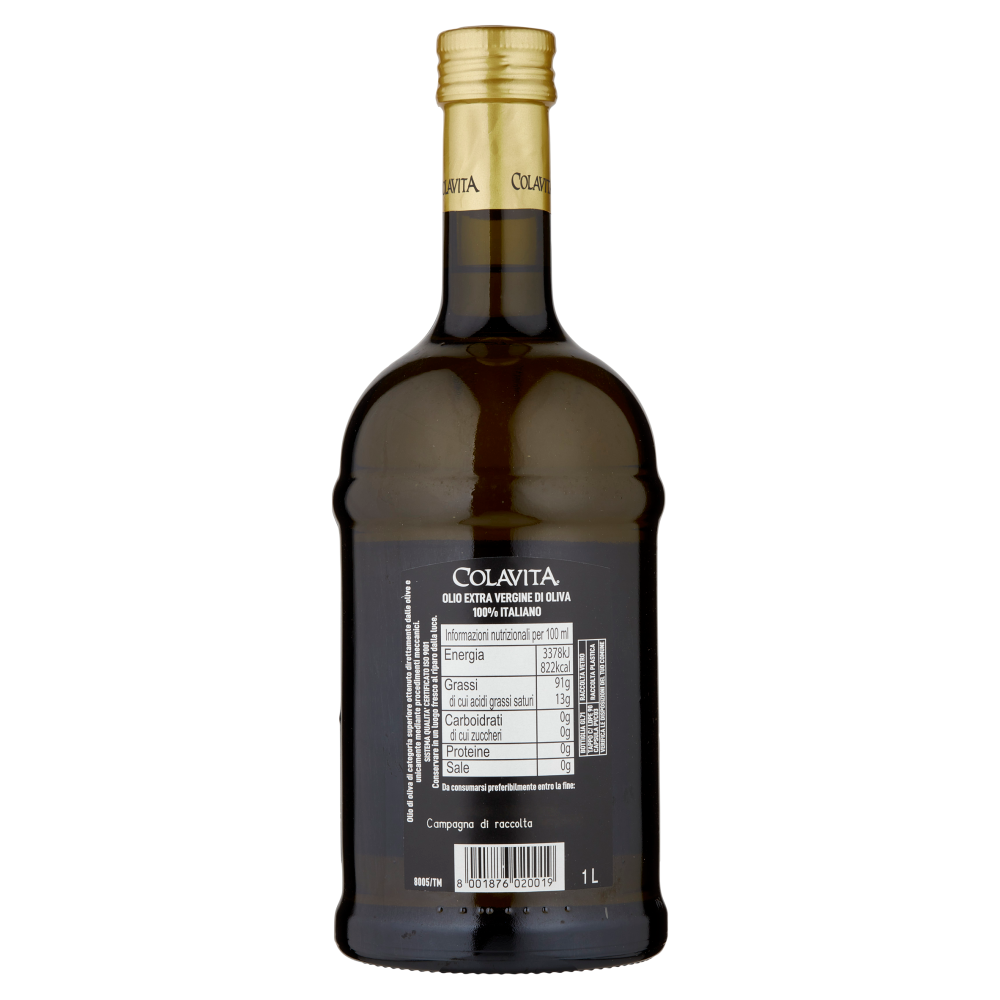 colavita olio extra vergine oliocv 100% italiano colavita 1 lt - foto 2
