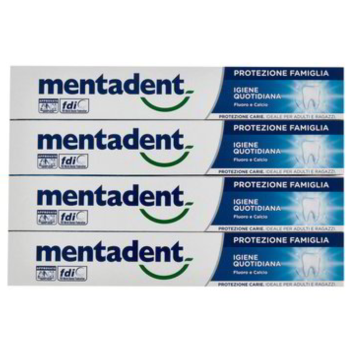 dentifricio-protezione-famiglia-igiene-quotidiana-mentadent-4-x-75-ml dentifricio-protezione-famiglia-igiene-quotidiana-mentadent-4-x-75-ml