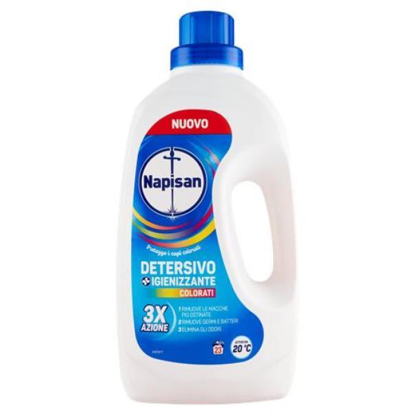 Detersivo Liquido Lavatrice Igienizzante Colorati 23 Lavaggi Napisan 1,15 L