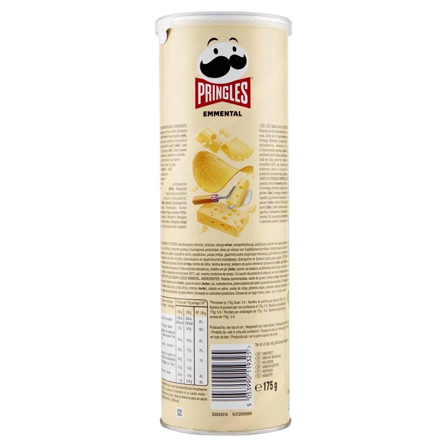 pringles patatine snack al gusto emmental pringles 175 gr - foto 3