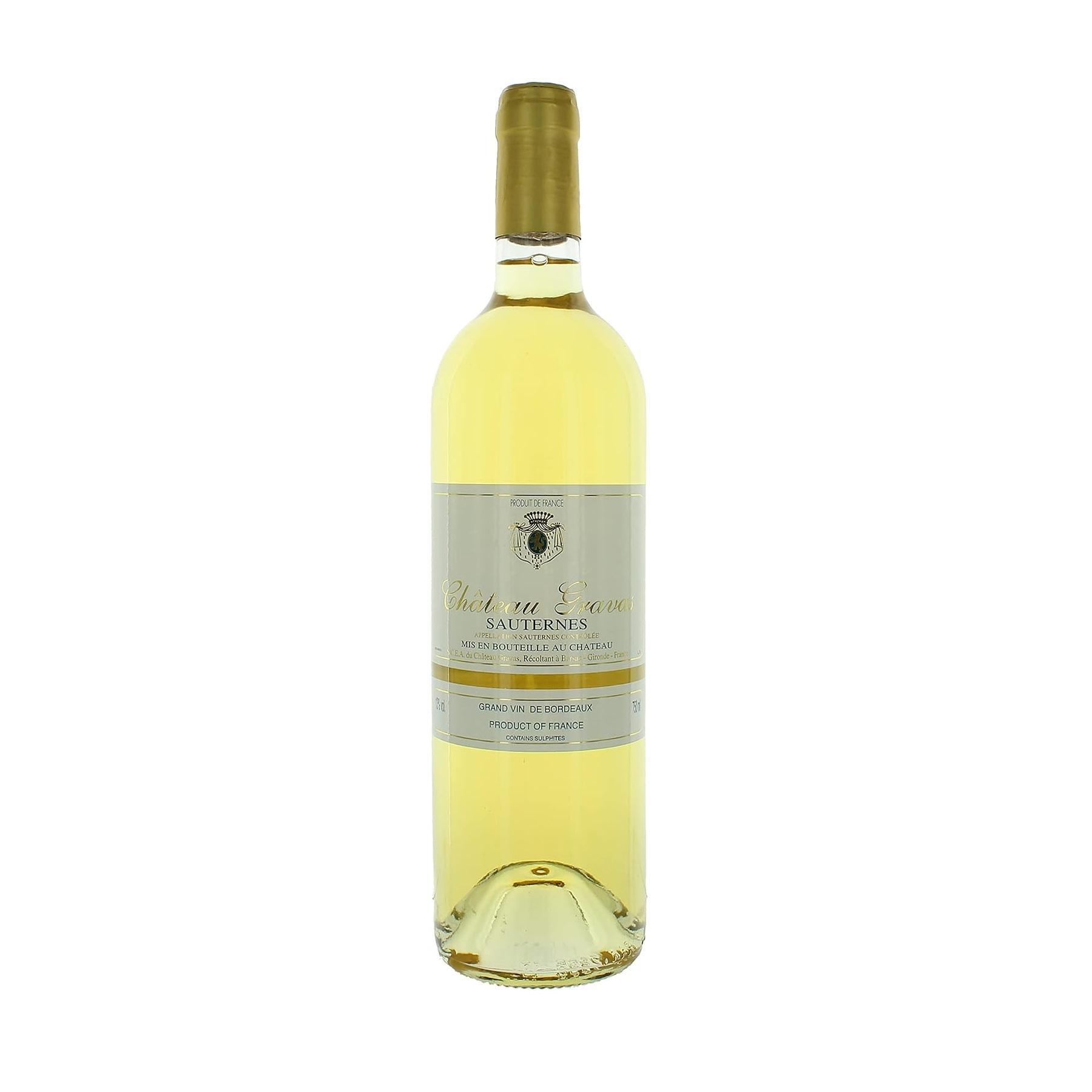 ChateauGravas, Sauternes, BordeauxWine, VinoBianco, MuffaNobile, FrenchWine, DessertWine, WineLover, VinoLiquoroso, EccellenzaFrancia, GDO, InvestSrl, 75 CL. chateau gravas vino bianco chateau gravas sauternes 75 cl - foto 1