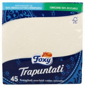 Tovaglioli di carta due veli trapuntati 45 pezzi