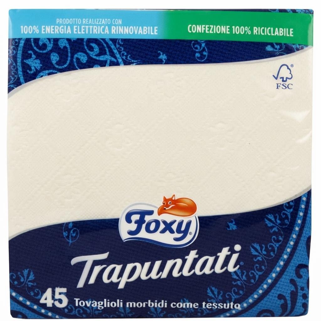 foxy, tovaglioli, cartatavola, puracellulosa, tovagliolicarta, casalinghi, spesaonline, 45 PEZZI, FOXY 45 PEZZI, bonta, gusto tovaglioli di carta in pura cellulosa 2 veli, qualita, dispensa, piacere, fragranza, prodotti foxy, 45pz, benessere, 45 PEZZI, foxy, tovaglioli, carta, dispensa, spesaonline, casa, italia foxy tovaglioli di carta due veli trapuntati 45 pezzi foxy - foto 1