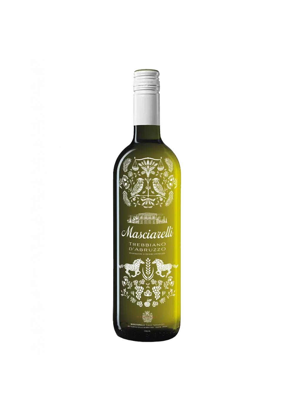 masciarelli, trebbiano, abruzzo, vino, bianco, doc, enologia, madeinitaly, freschezza, qualita, MASCIARELLI 75 CL masciarelli vino bianco trebbiano d'abruzzo doc masciarelli 75 cl - foto 1