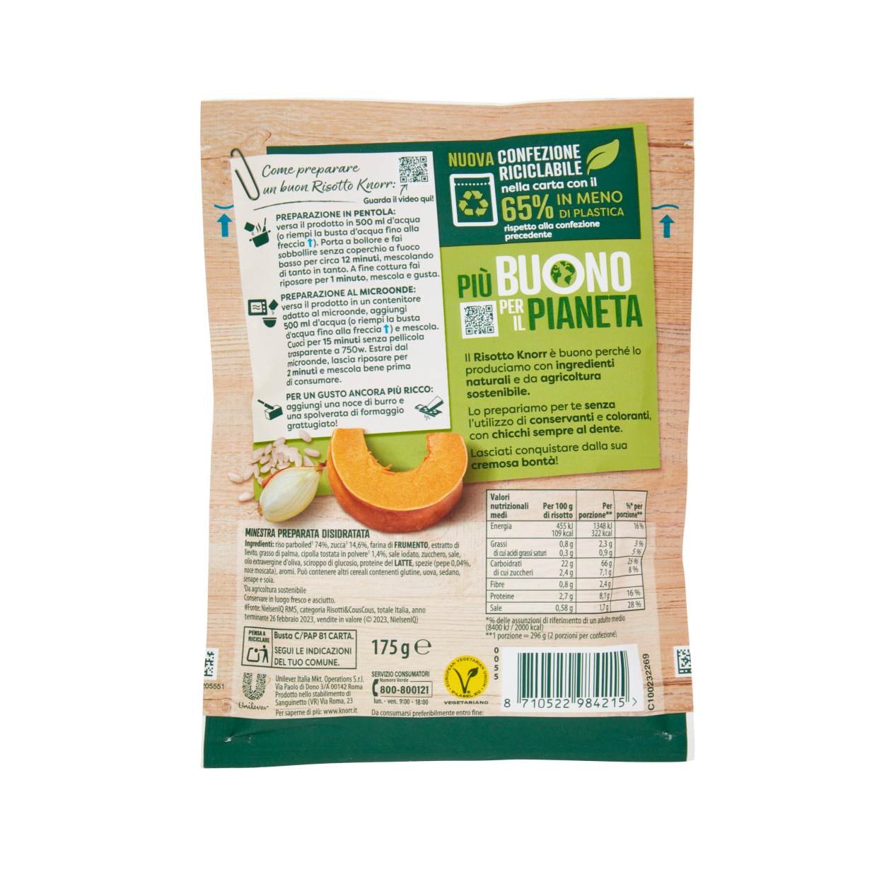 knorr risotto zucca knorr 175 gr. - foto 3