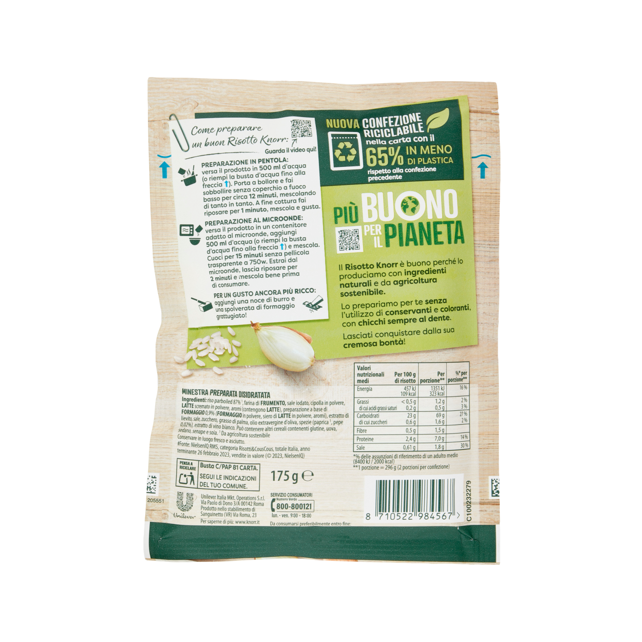 knorr risotto bianco cremoso knorr 175 gr. - foto 3