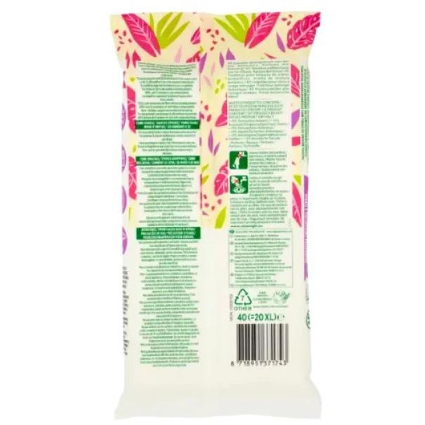 ajax salviette biodegradabili per vetri e superfici lucide ajax plant based 40 pezzi - foto 3