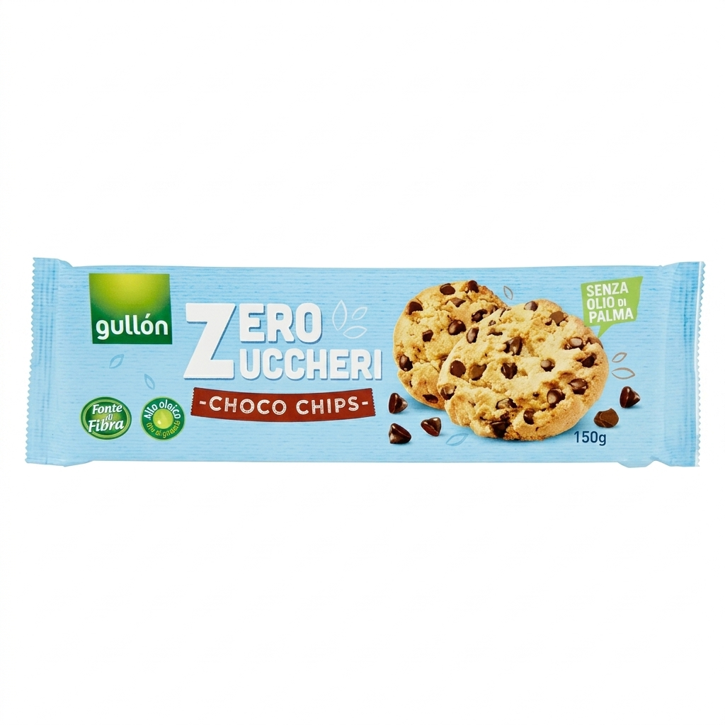 gullon, biscotti, cioccolato, senzazuccheri, colazione, spesaonline, 150 GR, GULLON 150 GR, bonta, gusto croccante, qualita, dispensa, piacere, merenda, prodotti gullon, 150gr, fragranza, snack, dolce gullon biscotti con gocce di cioccolato senza zuccheri aggiunti gullon 150 gr. - foto 1