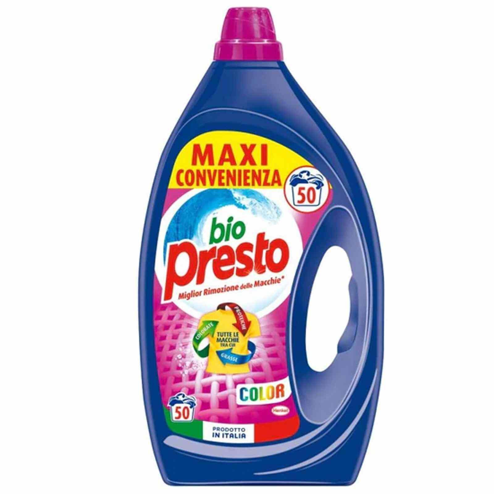 bio presto bio presto detersivo liquido per capi colorati 50 lavaggi 2,5 lt. - foto 1
