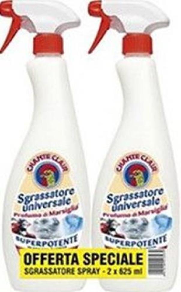 Sgrassatore Universale Spray Marsiglia Chanteclair 2 x 600 ml Sgrassatore Universale Spray Marsiglia Chanteclair 2 x 600 ml