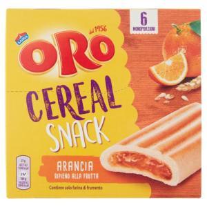 Barrette ai cereali con ripieno all arancia cereal snack oro
