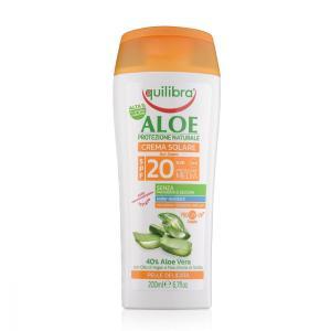Crema solare all'aloe protezione spf 20  200 ml