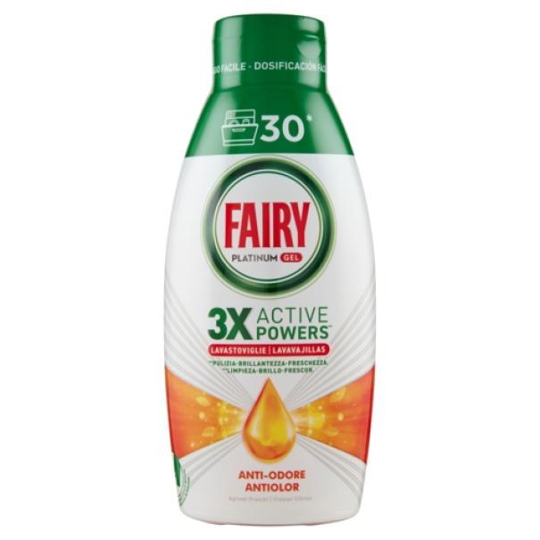 Detersivo Gel Lavastoviglie Platinum Anti-Odore Agrumi Freschi Fairy 600 ml Detersivo Gel Lavastoviglie Platinum Anti-Odore Agrumi Freschi Fairy 600 ml