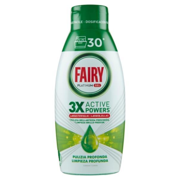Detersivo Gel Lavastoviglie Platinum Pulizia Profonda Limone Fairy 600 ml
