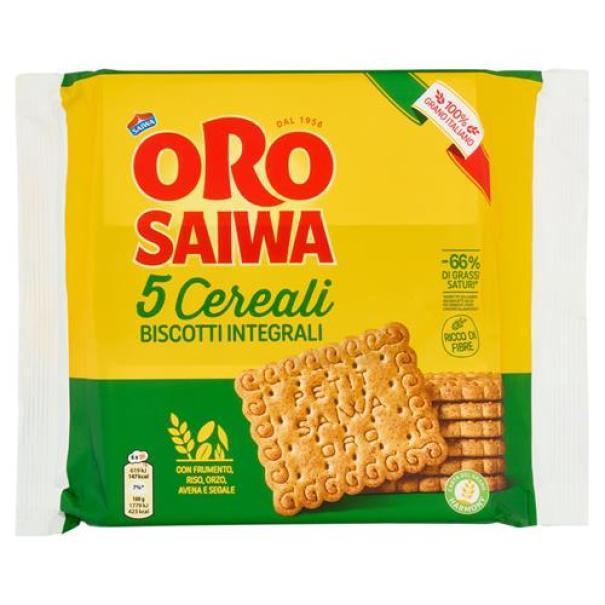 Biscotti Secchi Integrali ai 5 Cereali Oro Saiwa