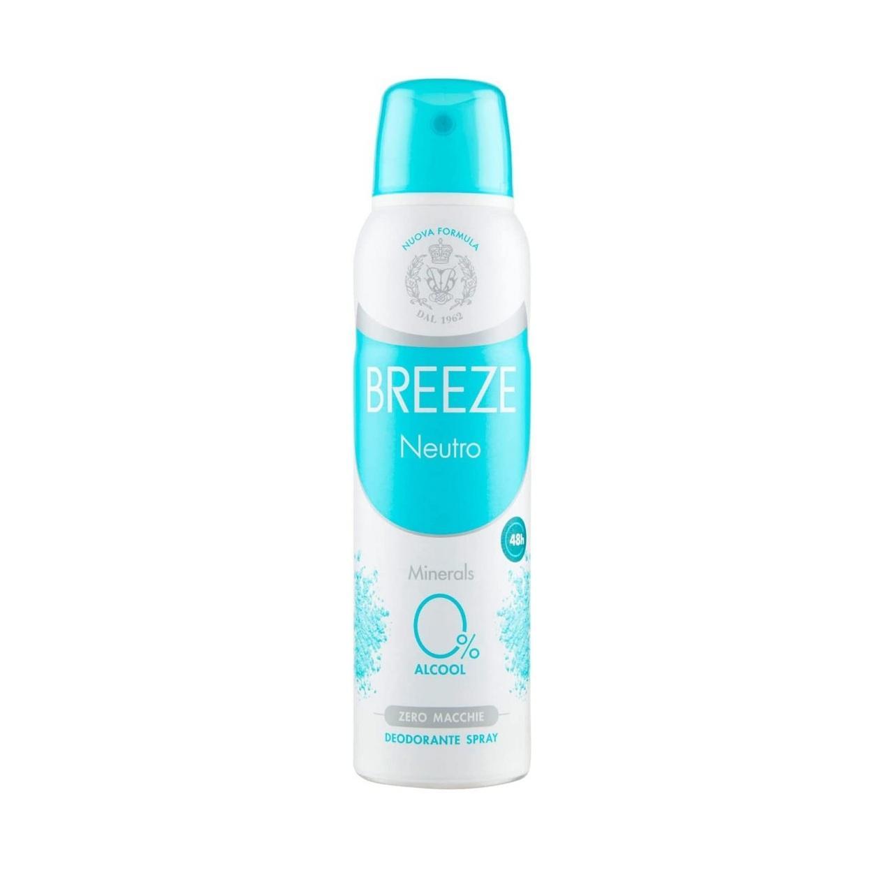 breeze neutro, deodorante spray, senza sali di alluminio, breeze essence, protezione 48h, deodorante no macchie, freschezza naturale, igiene quotidiana, pelle sensibile, profumo neutro, benessere corpo, breeze 150ml, cura della pelle, deodorante delicato, freschezza duratura, spray corpo, anti-odore, formula neutra, deodorante famiglia, pulito profondo, dermatologicamente testato, protezione invisibile, breeze classico, igiene personale, routine quotidiana, f breeze deodorante spray neutro 0% alcool zero macchie breeze 150 ml. - foto 1