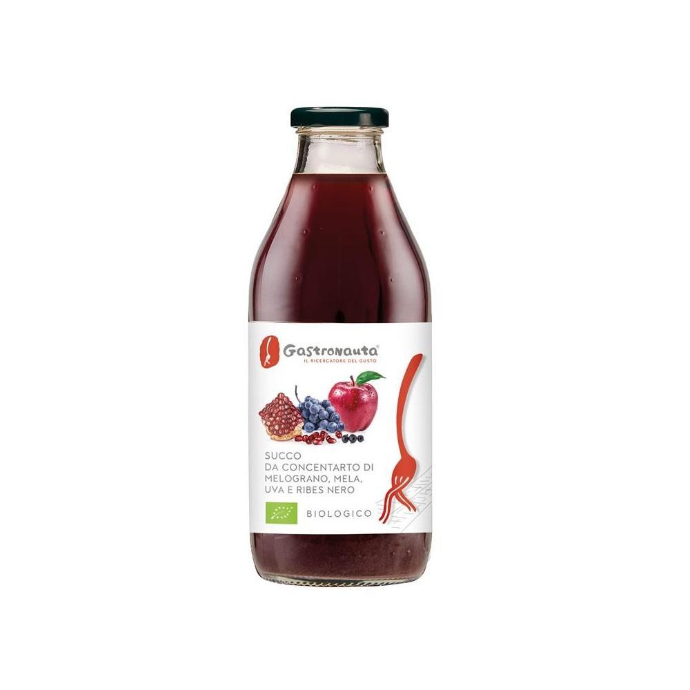 gastronauta succo biologico di melograno, mela, uva e ribes nero gastronauta 75 ml. - foto 1