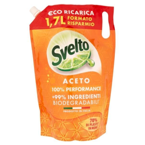 Detersivo Piatti a Mano Aceto Anti-Odore Ecoricarica Svelto 1,7 L
