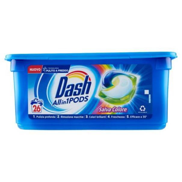 Detersivo in Capsule Pods All in 1 Salva Colore Dash Detersivo in Capsule Pods All in 1 Salva Colore Dash