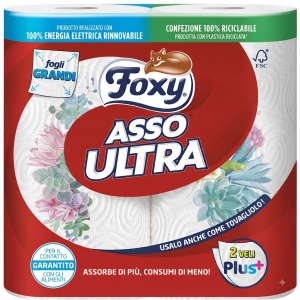 Carta casa asso ultra 2 rotoli foxi
