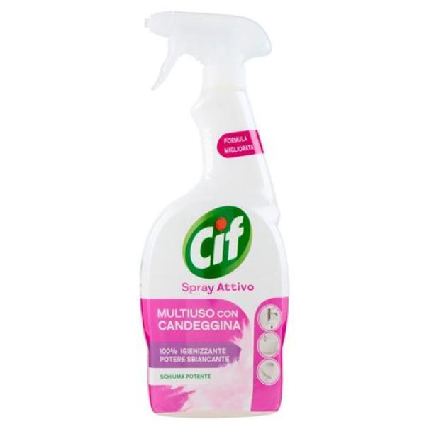 cif spray attivo sgrassatore con candeggina igienizzante cif limone 650 ml - foto 1